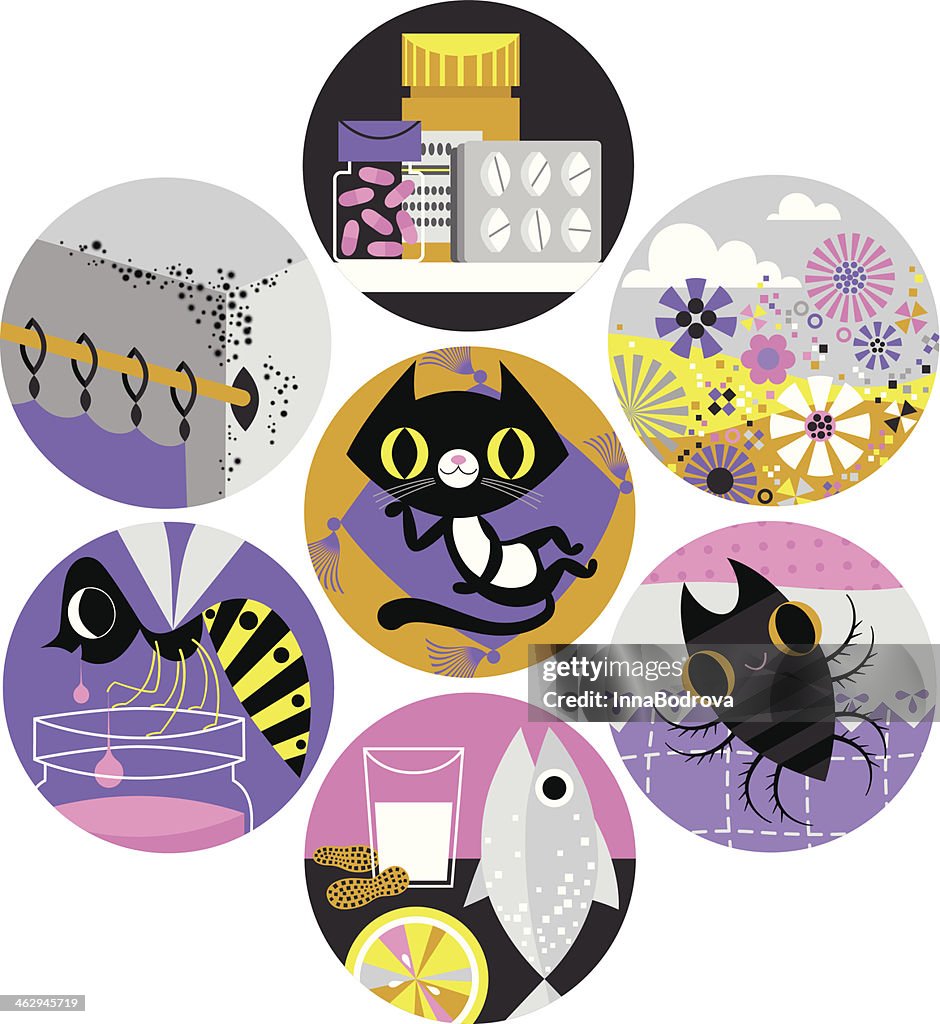 Allergy Icons.
