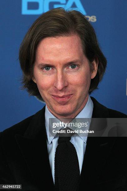 Director Wes Anderson attends the 67th Annual Directors Guild Of America Awards at the Hyatt Regency Century Plaza on February 7, 2015 in Century...