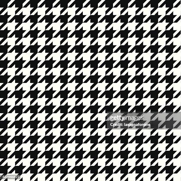 bildbanksillustrationer, clip art samt tecknat material och ikoner med seamless vector houndstooth - hundtandsmönster