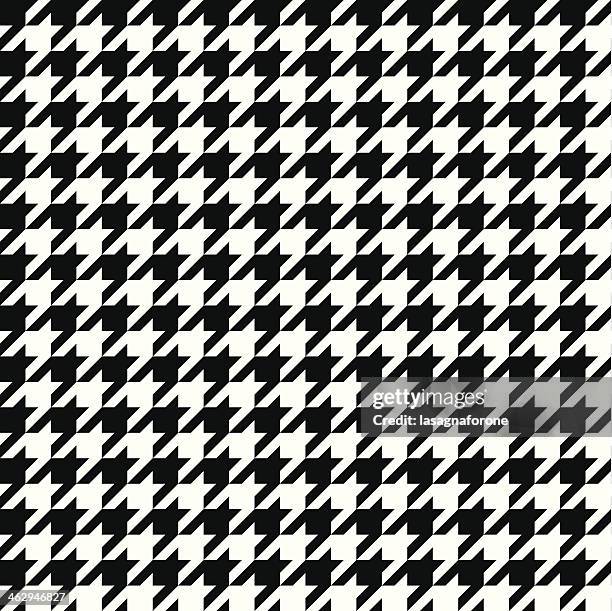 seamless vector houndstooth - houndstooth stock illustrations