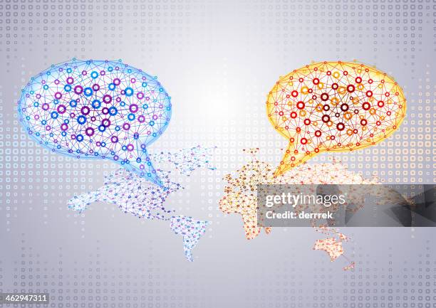 global communications - intelligence community stock illustrations
