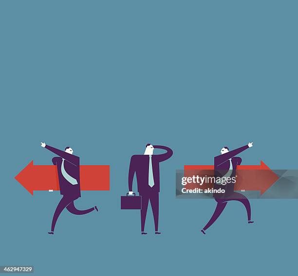 selection - choosing direction stock illustrations