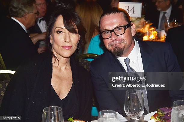 Actress Katey Sagal and producer Kurt Sutter attend the 67th Annual Directors Guild Of America Awards at the Hyatt Regency Century Plaza on February...