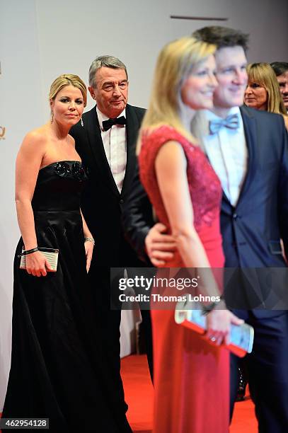 President of the German National Football Federation Wolfang Niersbach and Marion Popp attend the German Sports Gala 'Ball des Sports' on February 7,...
