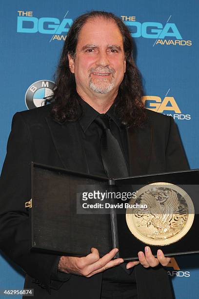 Director Glenn Weiss, winner of the Outstanding Directorial Achievement in Variety/Talk/News/Sports for the 68th Annual Tony Awards, poses in the...
