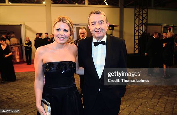 President of the German National Football Federation Wolfang Niersbach and Marion Popp attend the German Sports Gala 'Ball des Sports' on February 7,...