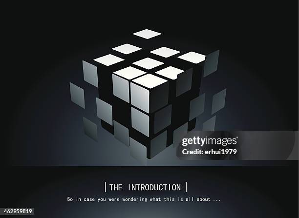 puzzle cube - rubics cube stock illustrations