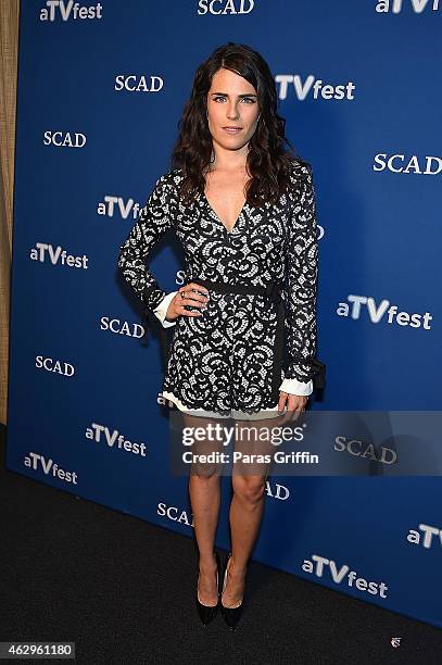 Actress Karla Souza attends ABC presents "How to Get Away with Murder" Screening at aTVfest presented by SCAD at SCADshow on February 7, 2015 in...