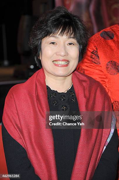 Consul General Ambassador Zhang Qiyue attends Maggie Q Toasts The Chinese New Year at Times Square on February 7, 2015 in New York City.