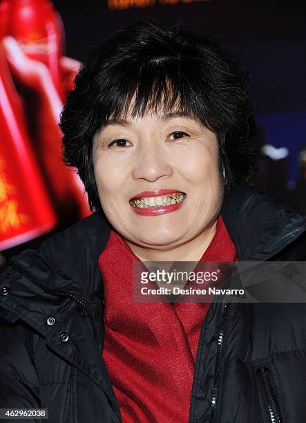 Ambassador Zhang Qiyue, Chinese Consul General in New York attends Maggie Q Toasts The Chinese New Year at Times Square on February 7, 2015 in New...