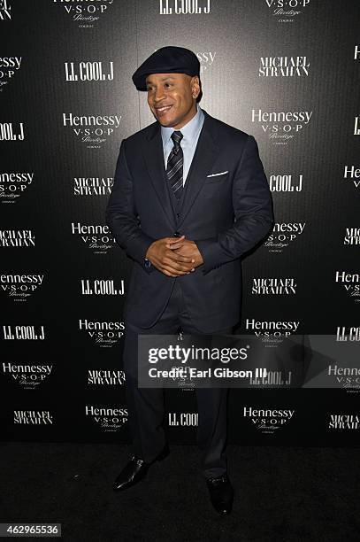 Actor/Singer LL Cool J attends the Hennessy Toasts Achievements In Music Awards Dinner With on February 7, 2015 in Los Angeles, California.