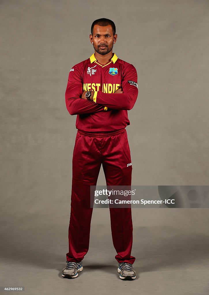 Ramdin Denesh Ramdin of the West Indies poses during the West Indies 2015 ...