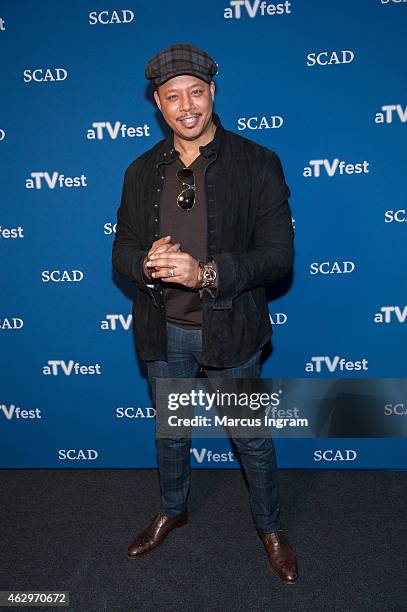 Actor Terrence Howard attends aTVfest 2015-Day 3 Press Junket of FOX's "Empire" presented by SCAD on February 7, 2015 in Atlanta, Georgia.