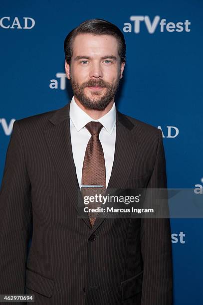 Actor Charlie Weber attends aTVfest 2015-Day 3 Press Junket of ABC's "How to Get Away With Murder" presented by SCAD on February 7, 2015 in Atlanta,...