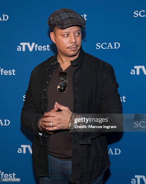 Actor Terrence Howard attends aTVfest 2015-Day 3 Press Junket of FOX's "Empire" presented by SCAD on February 7, 2015 in Atlanta, Georgia.