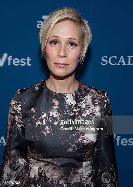 Actress Liza Weil attends aTVfest 2015-Day 3 Press Junket of ABC's "How to Get Away With Murder" presented by SCAD on February 7, 2015 in Atlanta,...