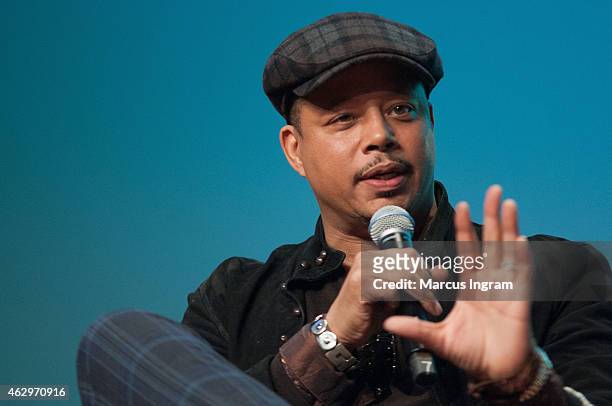 Actor Terrence Howard onstage during aTVfest 2015-Day 3 Q-and-A session of FOX's "Empire" presented by SCAD on February 7, 2015 in Atlanta, Georgia.