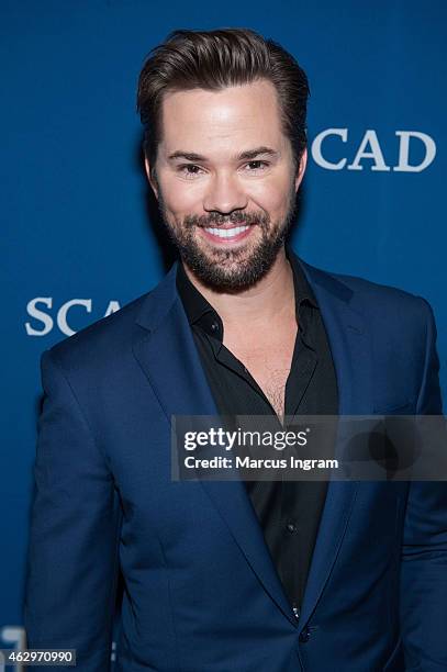 Actor Andrew Rannells attends aTVfest 2015-Day 3 Press Junket of HBO's "Girls" presented by SCAD on February 7, 2015 in Atlanta, Georgia.