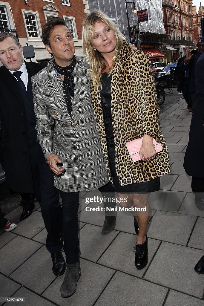 Kate Moss & Jamie Hince Sighting In London - January 16, 2014