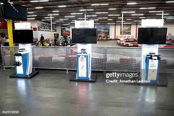 General view of atmosphere at Dylan Riley Snyder Races Into His 18th Year With Nintendo at K1 Speed on February 7, 2015 in Gardena, California.