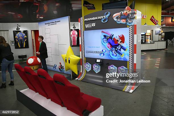 General view of atmosphere at Dylan Riley Snyder Races Into His 18th Year With Nintendo at K1 Speed on February 7, 2015 in Gardena, California.