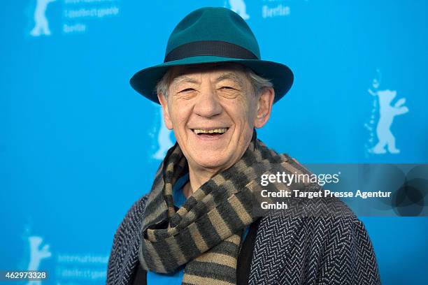 Sir Ian McKellen attends the 'Mr. Holmes' photocall during the 65th Berlinale International Film Festival at Grand Hyatt Hotel on February 8, 2015 in...