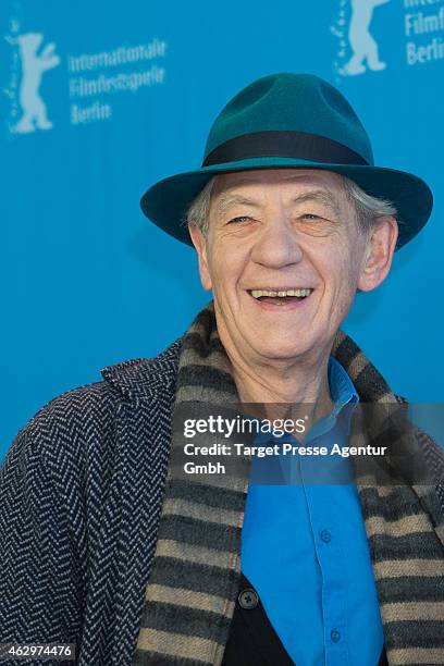 Sir Ian McKellen attends the 'Mr. Holmes' photocall during the 65th Berlinale International Film Festival at Grand Hyatt Hotel on February 8, 2015 in...