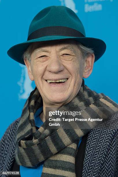 Sir Ian McKellen attends the 'Mr. Holmes' photocall during the 65th Berlinale International Film Festival at Grand Hyatt Hotel on February 8, 2015 in...