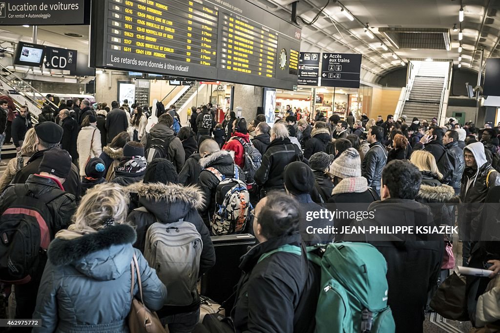 FRANCE-TRANSPORT-UNION-STRIKE-SNCF-SOCIAL