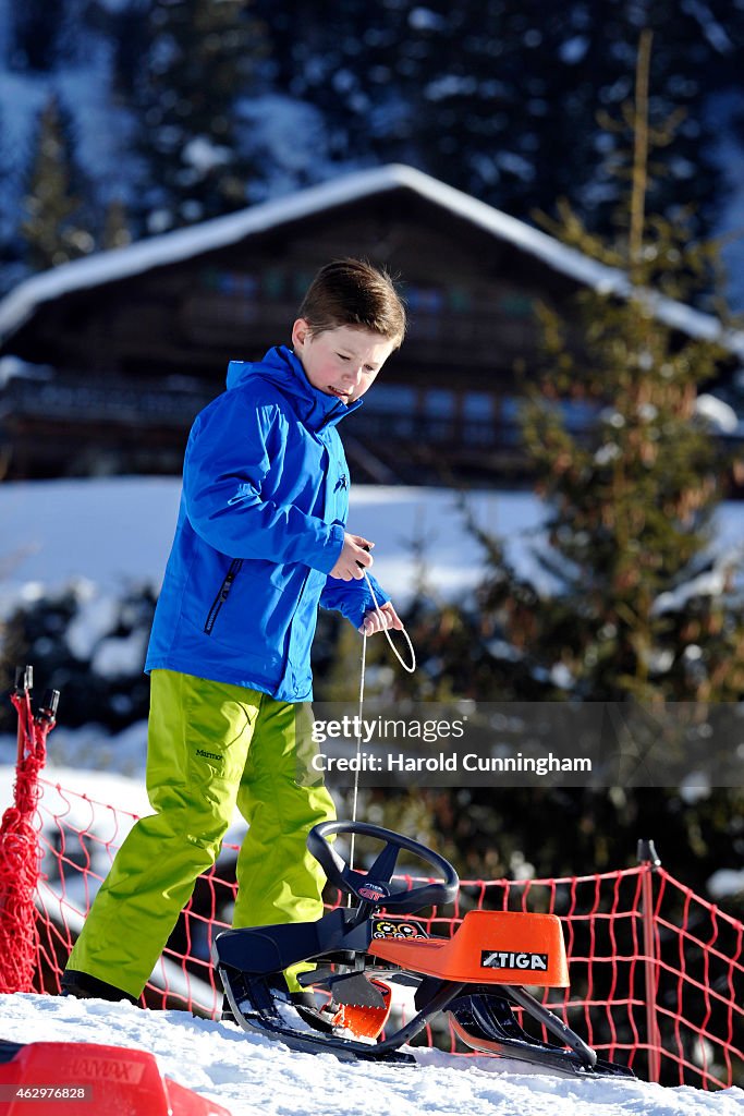 The Danish Royal Family Hold Annual Skiing Photocall In Verbier