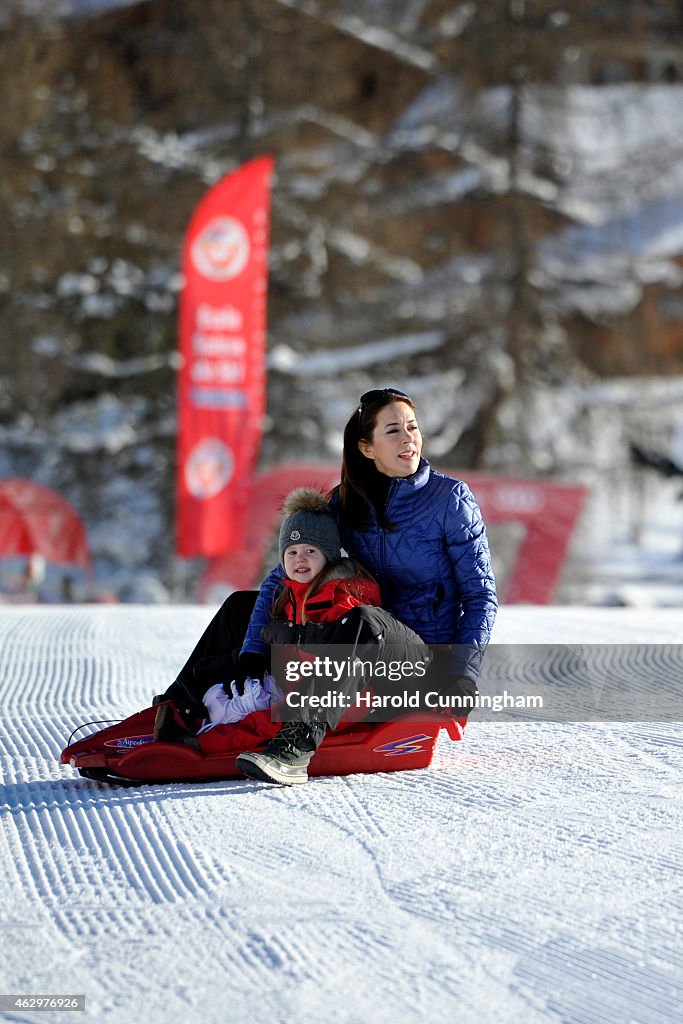 The Danish Royal Family Hold Annual Skiing Photocall In Verbier