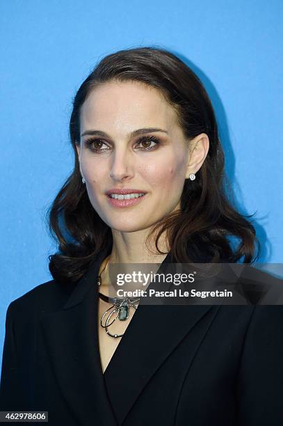 Actress Natalie Portman attends the 'Knight of Cups' photocall during the 65th Berlinale International Film Festival at Grand Hyatt Hotel on February...