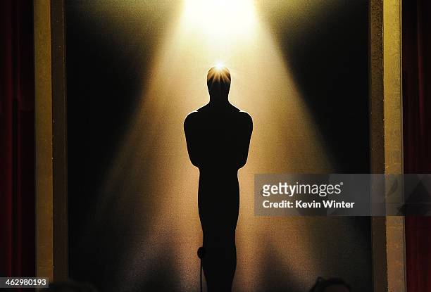 General view of atmosphere at the 86th Academy Awards Nominations Announcement at the AMPAS Samuel Goldwyn Theater on January 16, 2014 in Beverly...