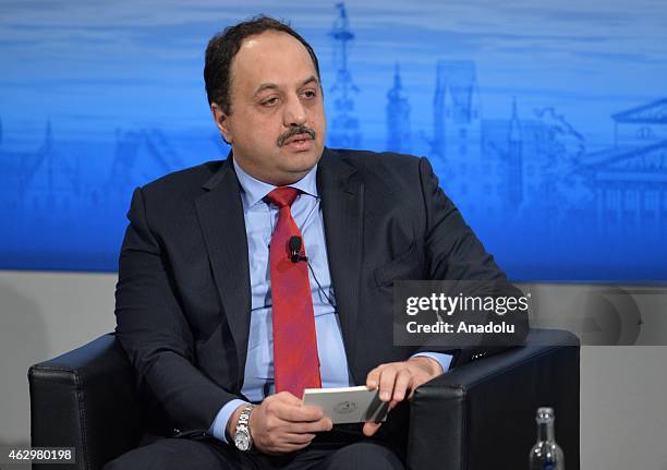 Qatar's Minister of Foreign Affairs Khalid Mohamed Al-Attiyah attends at the 51st Security Conference in Munich on February 08, 2015. The conference...