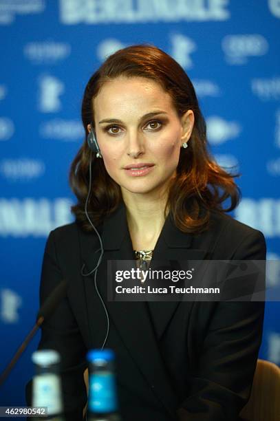 Actress Natalie Portman attends the 'Knight of Cups' press conference during the 65th Berlinale International Film Festival at Grand Hyatt Hotel on...