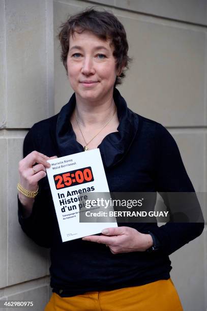 Murielle Ravey, nurse and author of the book "In Amenas Histoire d'un piege" about the seizure of the In Amenas desert gas plant in Algeria in 2013,...