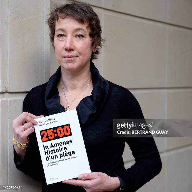 Murielle Ravey, nurse and author of the book "In Amenas Histoire d'un piege" about the seizure of the In Amenas desert gas plant in Algeria in 2013,...