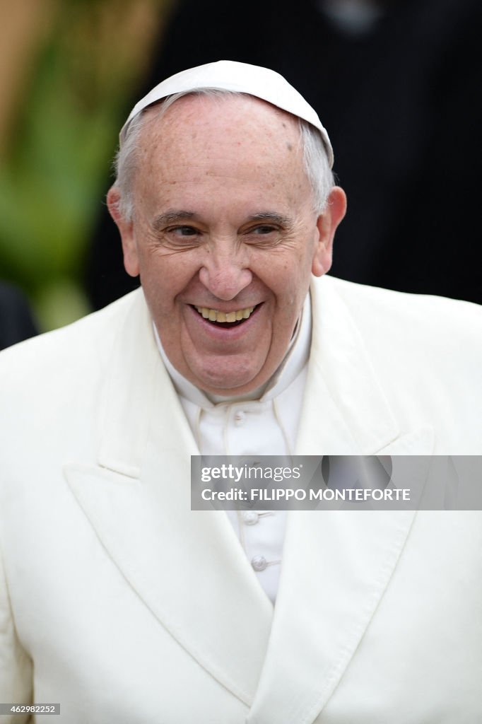 Pope In Italy Pope Francis arrives for a pastoral visit at the parish of San... News ...