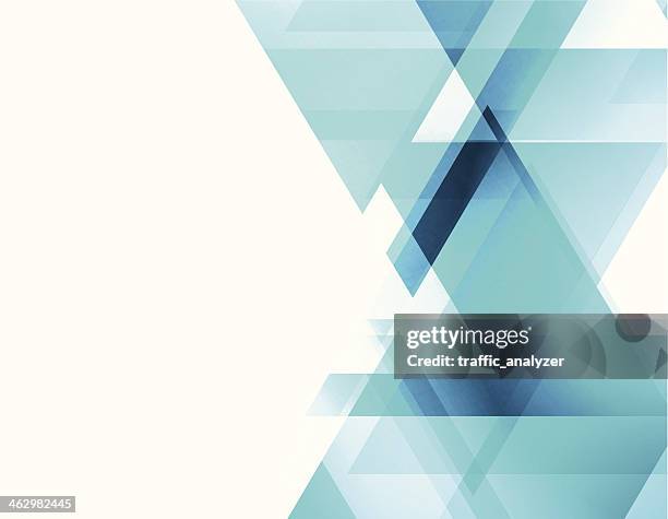 ilustrações, clipart, desenhos animados e ícones de fundo abstrato - triângulo-formato-bidimensional