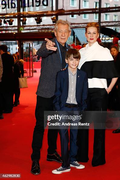Milo Linney Ian McKellen, Milo Parker and Laura Linney attend the 'Mr. Holmes ...