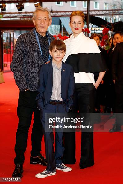 Milo Linney Ian McKellen, Milo Parker and Laura Linney attend the 'Mr. Holmes ...