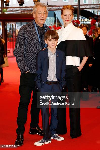 Milo Linney Ian McKellen, Milo Parker and Laura Linney attend the 'Mr. Holmes ...
