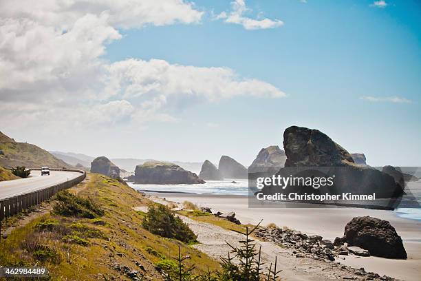 hwy 101 oregon coast - pistol river state park stock pictures, royalty-free photos & images