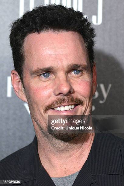 Actor Kevin Dillon arrives at the Hennessy Toasts Achievements In Music on February 7, 2015 in Los Angeles, California.