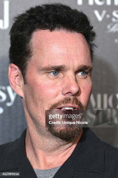 Actor Kevin Dillon arrives at the Hennessy Toasts Achievements In Music on February 7, 2015 in Los Angeles, California.