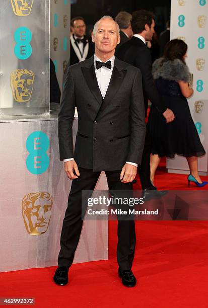 Michael Keaton attends the EE British Academy Film Awards at The Royal Opera House on February 8, 2015 in London, England.