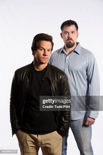 Actor Mark Wahlberg and former Navy SEAL Marcus Luttrell are photographed for USA Today on December 5, 2013 in New York City. PUBLISHED IMAGE.