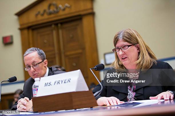 Kevin Charest, chief information security officer for the Health and Human Services Department, and Teresa Fryer, chief information security officer...