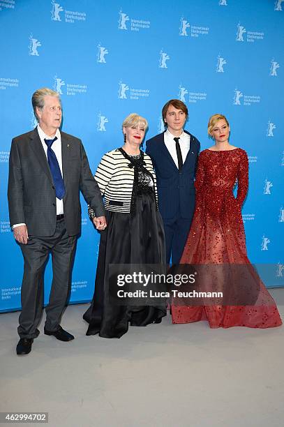 Producer Brian Wilson, Melinda Ledbetter, Elizabeth Banks and Paul Dano attend the 'Love & Mercy' photocall during the 65th Berlinale International...