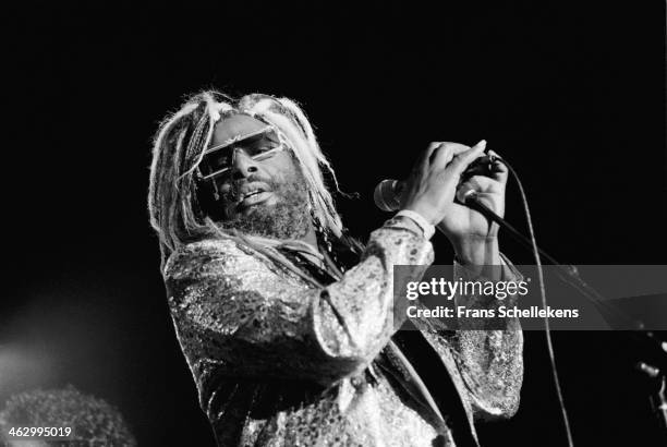 George Clinton, vocal, performs at the North Sea Jazz Festival in the Hague, the Netherlands on 15 July 1990.